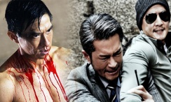 在水下，一只巨型的巨齿鲨无声无息地游过。